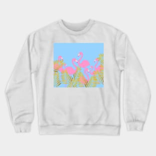 Flamingos In The Tropics Crewneck Sweatshirt